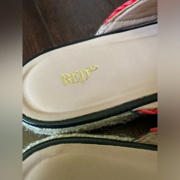 NEW VALENTINO REDV Espadrille Woven Sandals - Picture 4 of 7